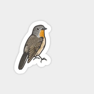 Taiga Flycatcher Sticker